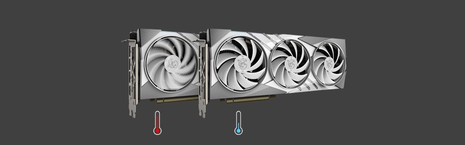 MSI GeForce RTX 4070 Super Gaming X Slim 12GB GDDR6X Graphics Card - White Feature 6