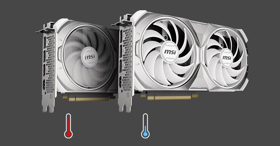 MSI GeForce RTX 4070 Super Ventus 2X OC 12GB GDDR6X Graphics Card - White Feature 7