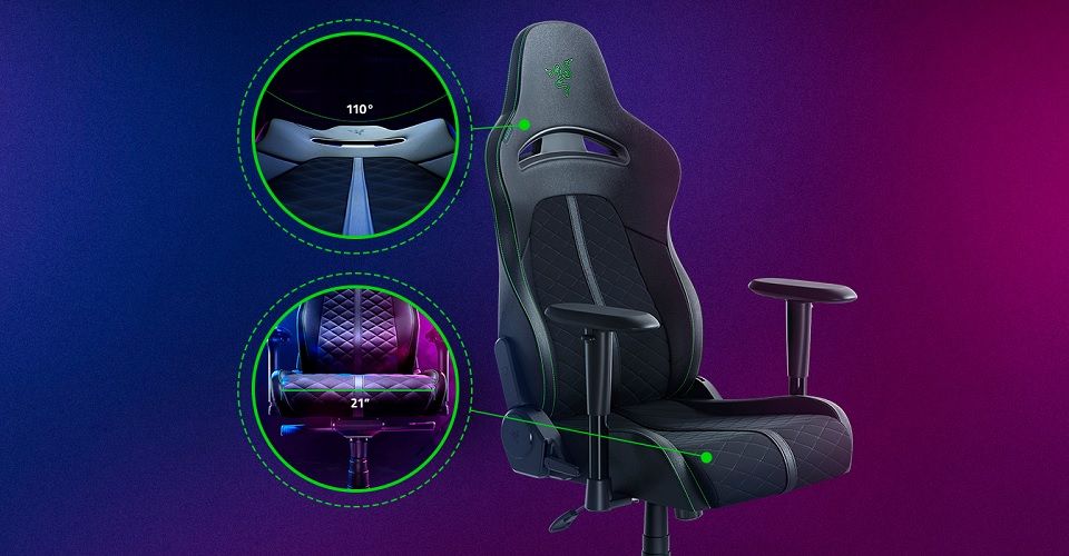 Razer Enki X Essential Gaming Chair - Black Feature 1