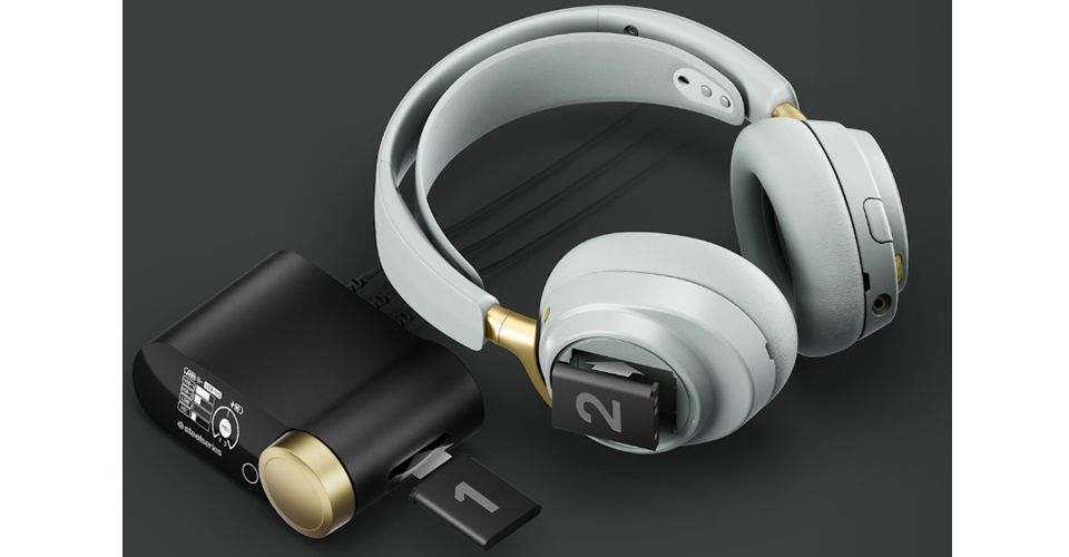 SteelSeries Arctis Nova Elite Wireless Headset Sage Gold Feature 6