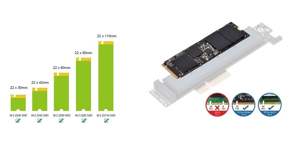 SilverStone SST-ECM26 V2 M.2 NVMe SSD to PCIex4 1U Adapter Card Feature 1