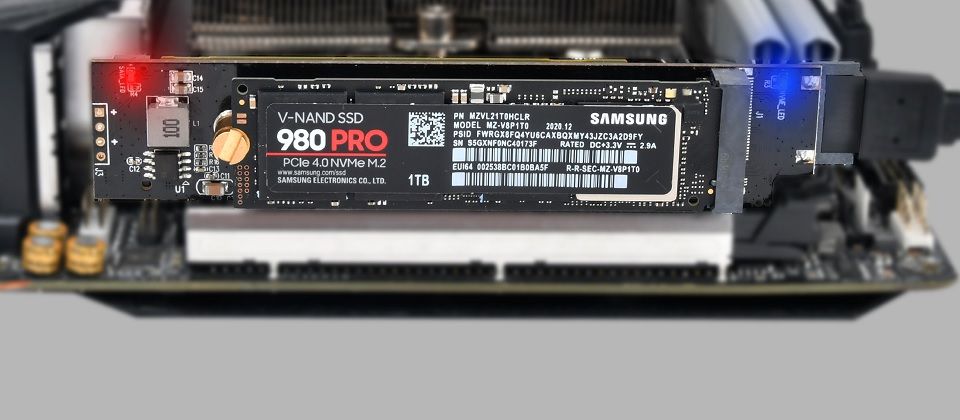 SilverStone 1x NVMe & 1x SATA M.2 SSD to PCI-Ex4 1U Adapter Card Feature 4