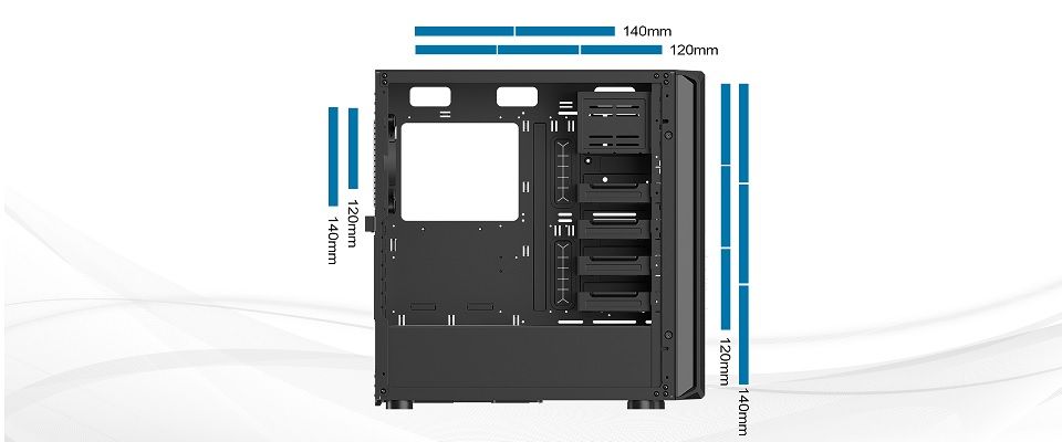 Silverstone SED1-B Mid-Tower ATX Chassis Feature 5