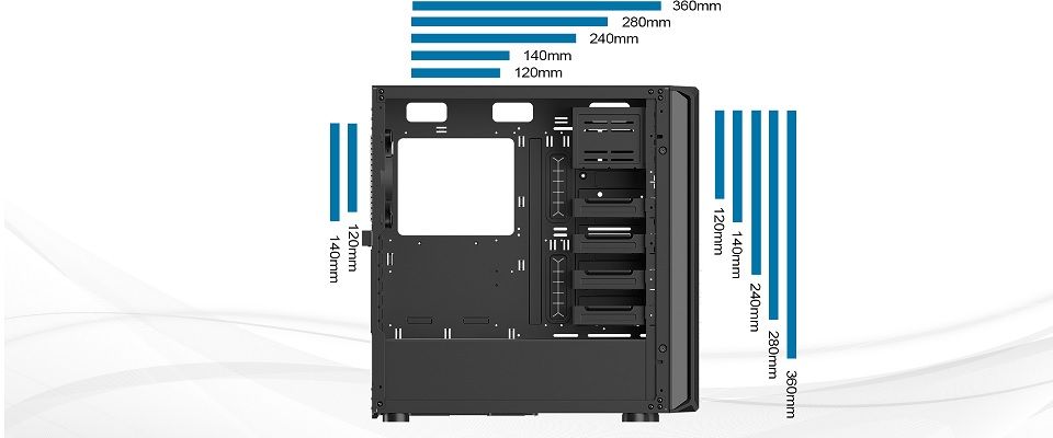 Silverstone SED1-B Mid-Tower ATX Chassis Feature 6