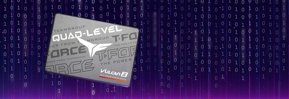 Team T253TY002T0C101 T-Force Vulcan Z QLC 2.5-inch SATA3 2TB Solid State Drive - Black Feature 3