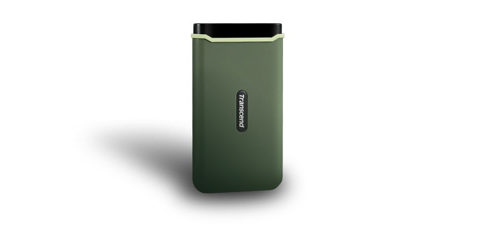 Transcend 2TB ESD380C USB 3.2 Gen 2 Type-C External Portable Solid State Drive - Military Green Feature 2