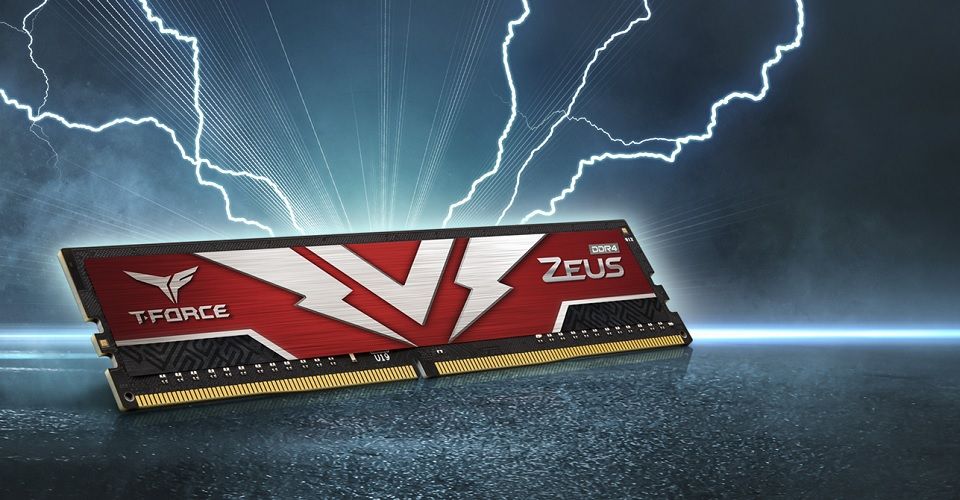 Team T-Force Zeus 8GB (1x8GB) 3200 CL20 DDR4 Desktop Memory - Red Feature 1