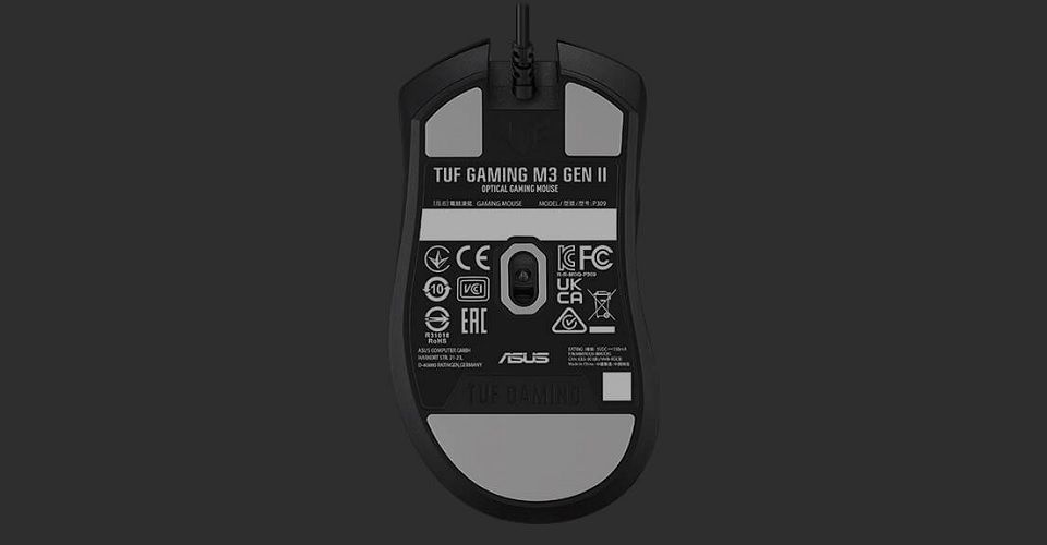 ASUS TUF Gaming M3 Gen II Wired Optical Gaming Mouse - Black Feature 4