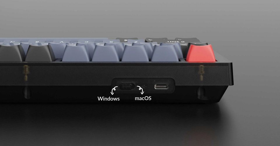 Keychron V3 QMK 80% Custom Hot-Swappable Barebone Version Mechanical Keyboard - Frosted Black Feature 5