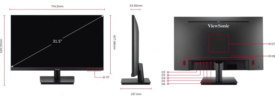 ViewSonic VA3209U-2K 16:9 QHD 75Hz IPS 32-inch Monitor Feature 7