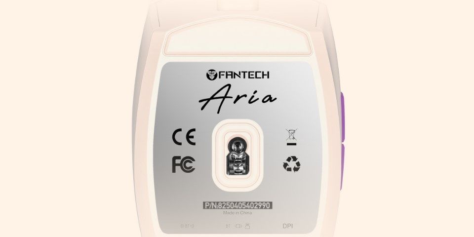 Fantech Aria XD7 Wireless Gaming Mouse - Beige Feature 2