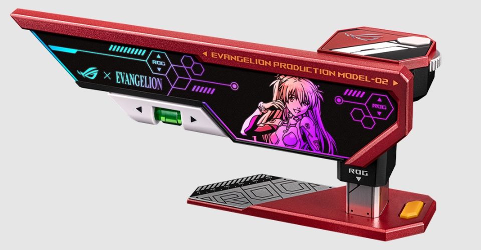 ROG Herculx EVA-02 Edition Graphics Card Holder Feature 1