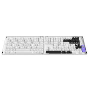 Buy Akko Black on White PBT Keycaps ASA 158 Keys [6925758615037