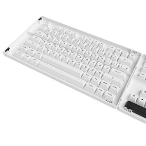 Buy Akko Black on White PBT Keycaps ASA 158 Keys [6925758615037