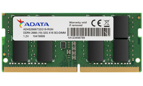 Buy ADATA 32GB (1x32GB) 2666MHz CL19 DDR4 SODIMM [AD4S2666732G19