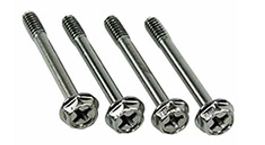 Kit De 4 Vis Cruciformes Phobya Vis UNC 6-32 40mm - Noir Nickel Pour Radiateur Et Ventilateur Watercooling
