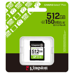 Buy Kingston Canvas Select Plus SD Memory Card 512GB [SDS3/512GB