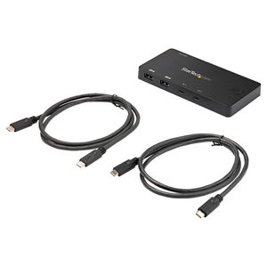 4 Port DisplayPort KVM Switch - 4K 60Hz - Single Display - Dual Port UHD DP  1.2 USB KVM Switch with Integrated USB 2.0 Hub & Audio - Dell, HP, Apple