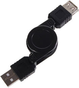 Buy Retractable USB 2.0 Extension Cable A-A [USB-RETRACT] | PC Case ...