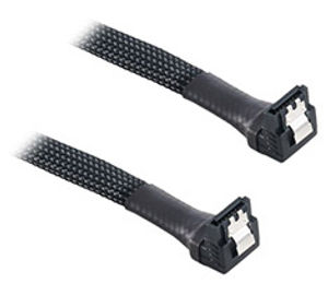 Preview of CableMod Dual Right Angle SATA 3 Cable Black 45cm