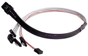Preview of SilverStone CPS03 Mini SFF-8087 to SAS/SATA with Sideband Cable