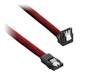 Preview of CableMod ModMesh Right Angle SATA 3 Cable 30cm Blood Red