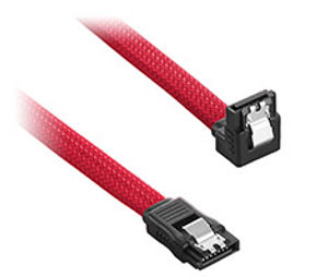Preview of CableMod ModMesh Right Angle SATA 3 Cable 30cm Red
