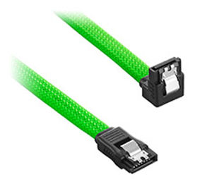 Preview of CableMod ModMesh Right Angle SATA 3 Cable 60cm Light Green