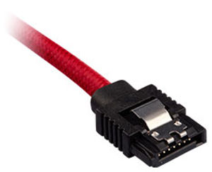 Preview of Corsair Premium Sleeved SATA Cable 60cm Red 2-Pack
