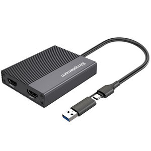 Preview of Simplecom DA369 USB 3.0/USB-C to Dual 4K HDMI 2.0 Adapter