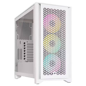Preview of Corsair iCUE 4000D RGB Airflow Mid Tower Case True White