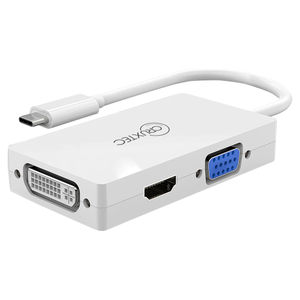 Preview of Cruxtec 3-In-1 USB-C to HDMI/DVI/VGA Cable Hub Adaptor with MST