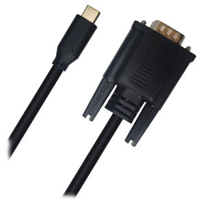 Preview of Cruxtec USB-C Male to VGA Male Cable 2m Black