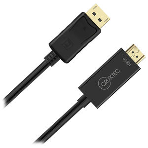 Preview of Cruxtec Displayport Male to HDMI Male Cable 2m