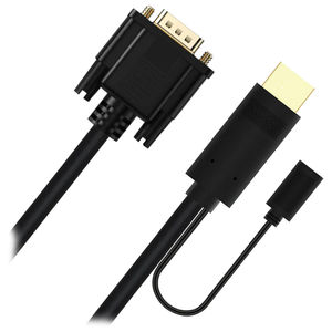 Preview of Cruxtec HDMI Male to VGA Male Cable With Micro USB 2m