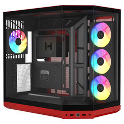 Hyte Y50 RGB ATX Panoramic Case Black Cherry