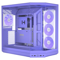Hyte Y50 RGB ATX Panoramic Case Taro Milk