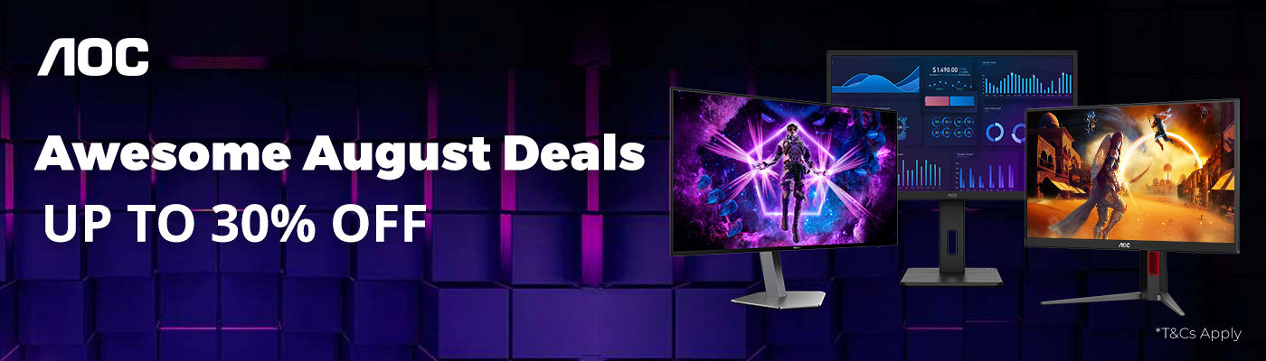 AOC Monitor Awesome August Deals!