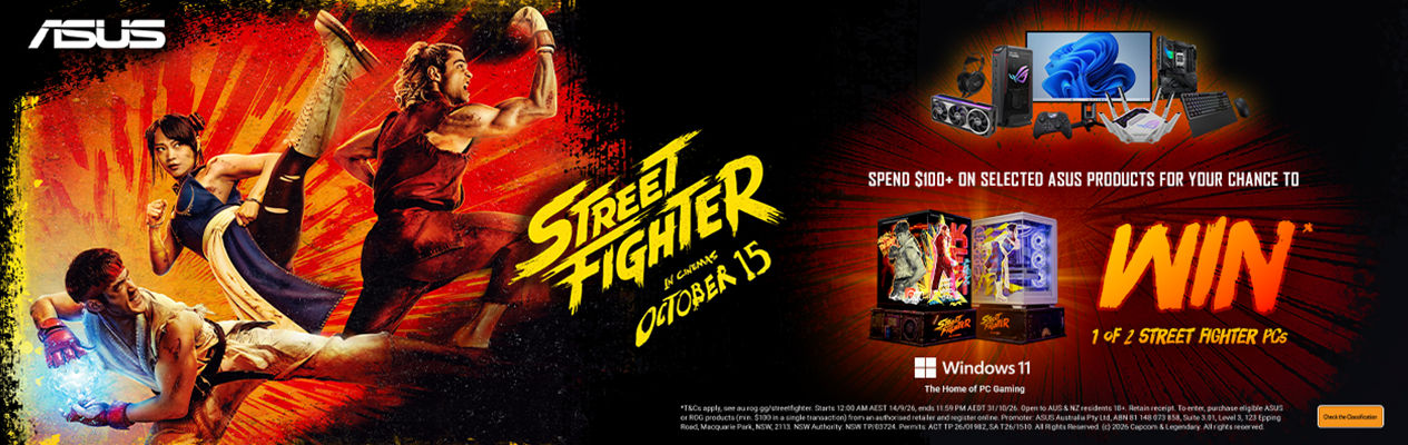 ASUS x Street Fighter Movie - Win a Custom Street Fighter PC