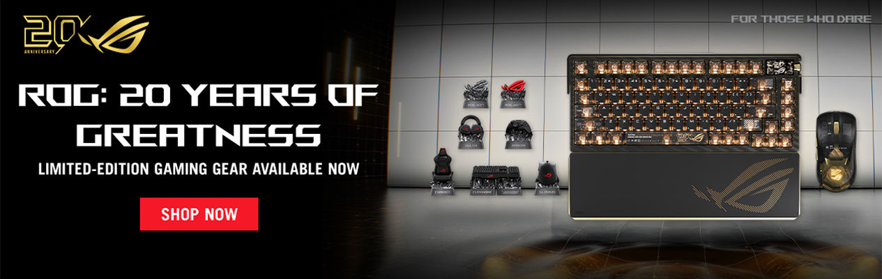Asus ROG Gaming Gear 20th Anniversary