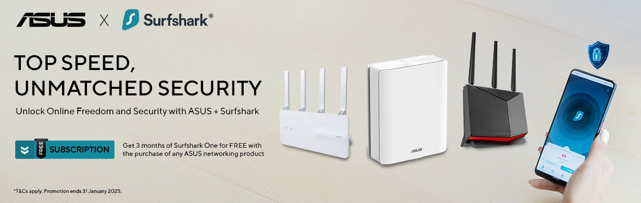 Unlock Online Freedom and Security With Asus+ Surfshark