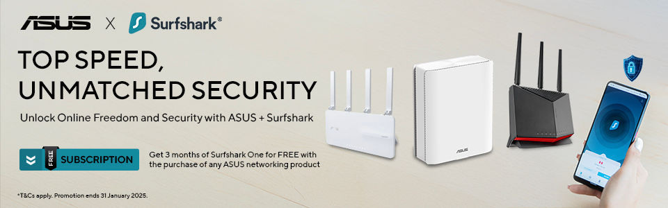 Unlock Online Freedom and Security With Asus+ Surfshark