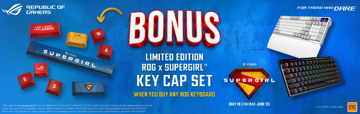 Bonus-Limited Edition ROG x SUPERGIRL Keycap Set