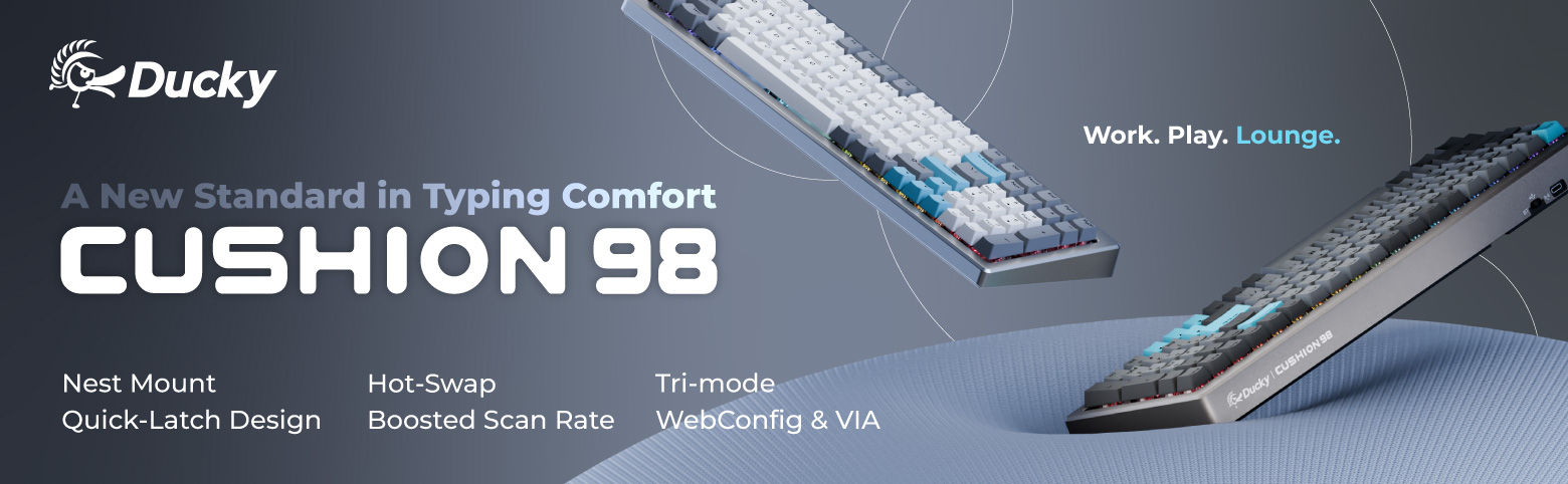 NEW Ducky Cushion 98 Mechanical Keyboards!