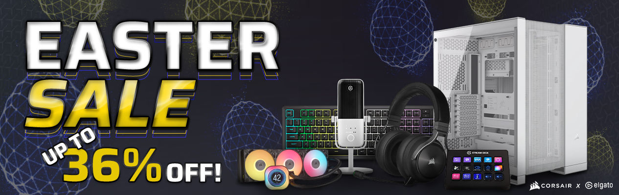 Corsair + Elgato Easter Sale