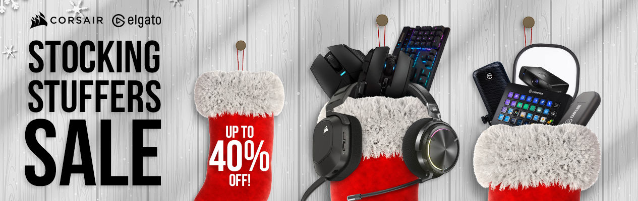 Corsair + Elgato Stocking Stuffers