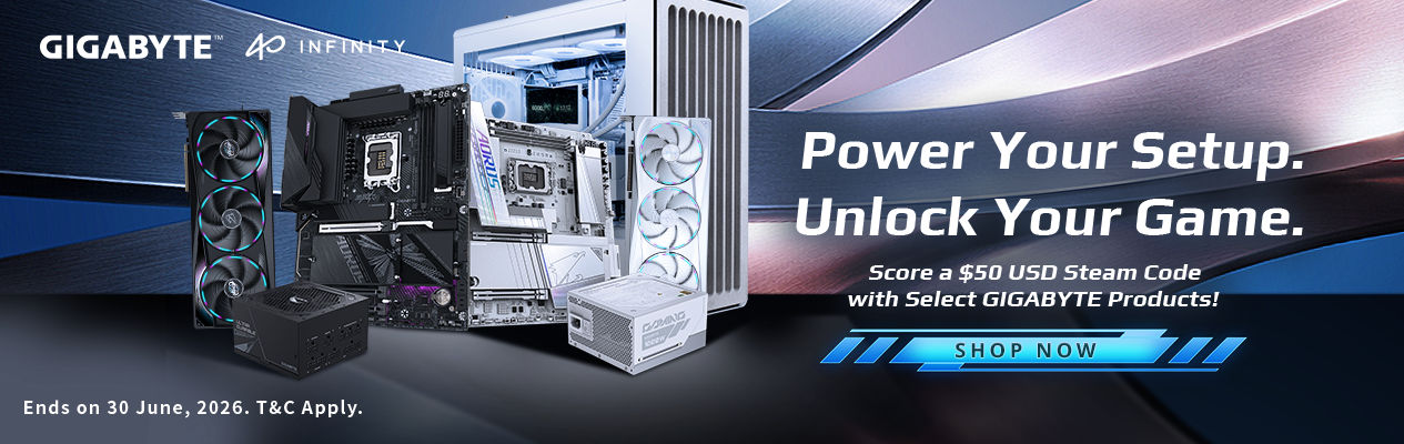 Gigabyte 2026 EOFY Steam Code Promotion