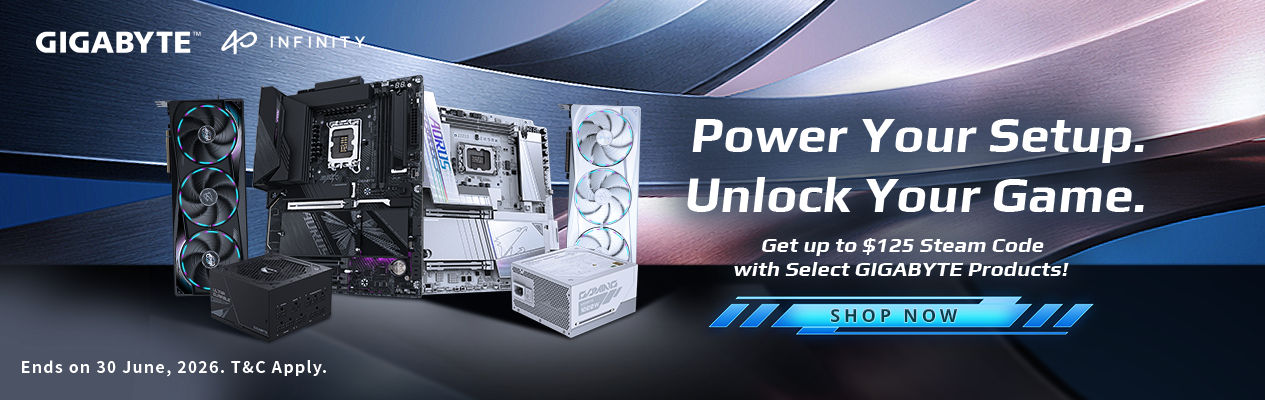 Gigabyte 2026 EOFY Steam Code Promotion