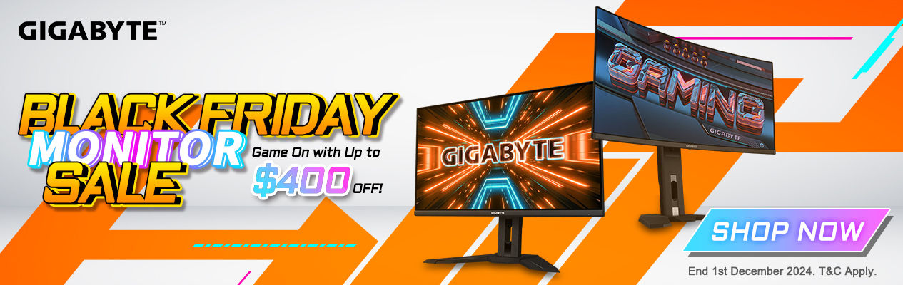 GIGABYTE Monitor November Black Friday Promotion