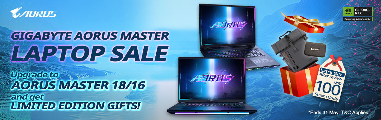 Gigabyte Aorus Master Laptop Promotion